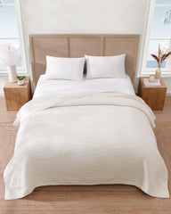 Island Estate Ventura King Quilt Blanket - Ivory