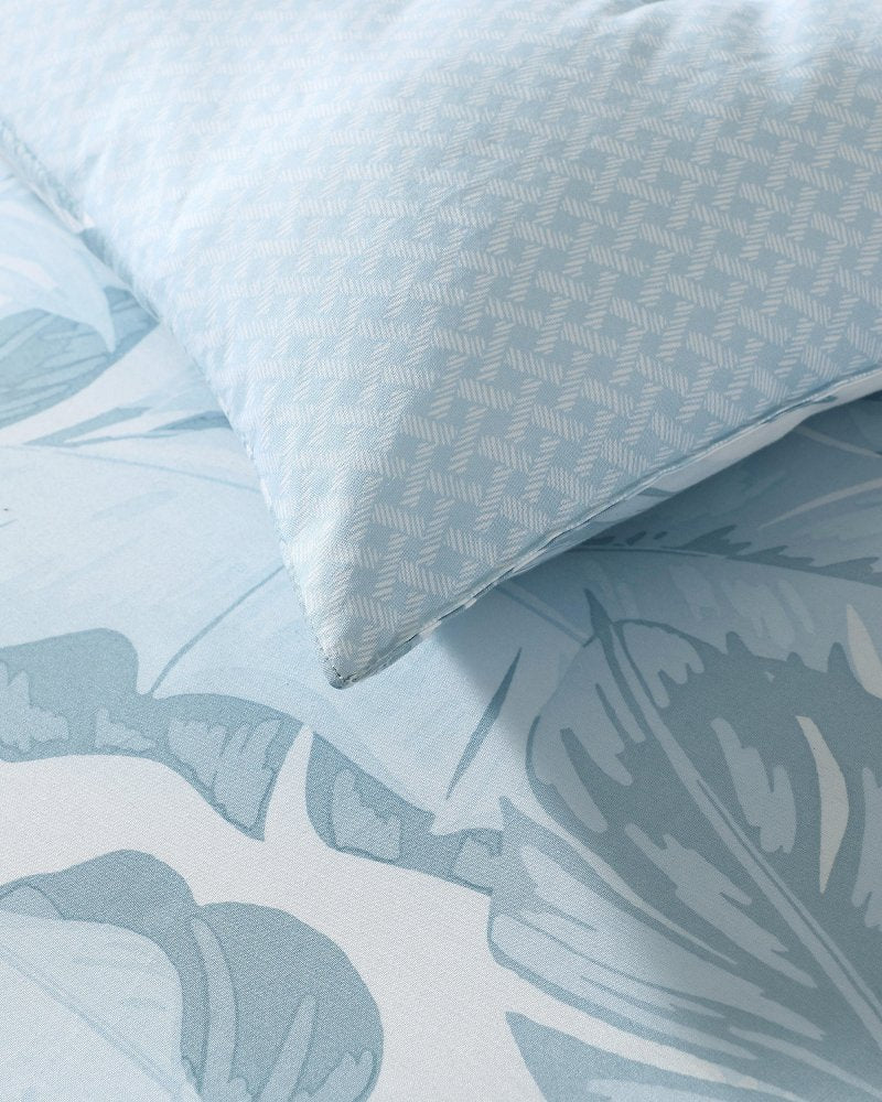 Palm Serenity Reversible 5-Piece King Comforter Set - Blue