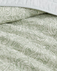 Caicos Isle Reversible 3-Piece King Quilt Set - Spring Green
