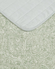 Caicos Isle Reversible 3-Piece King Quilt Set - Spring Green