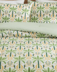 Mystic Palms Reversible 3-Piece King Comforter Set - Multicolor