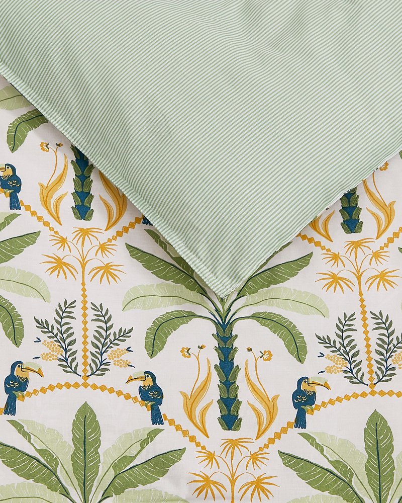 Mystic Palms Reversible 3-Piece King Comforter Set - Multicolor
