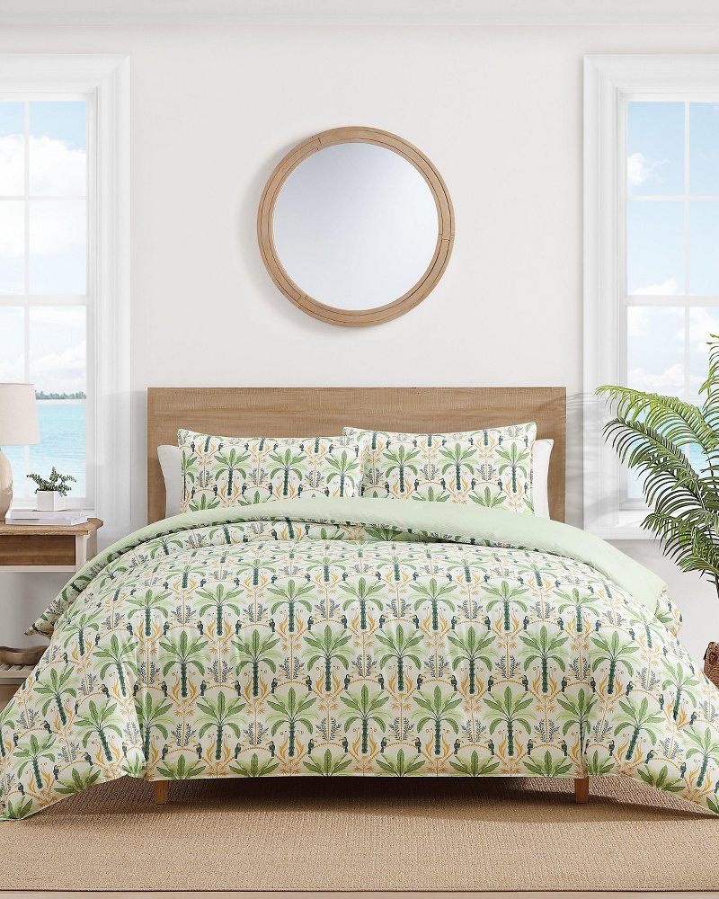 Mystic Palms Reversible 3-Piece King Comforter Set - Multicolor