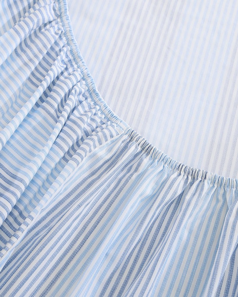 Bahama Weekend Stripe 3-Piece Twin Sheet Set - Island Blue