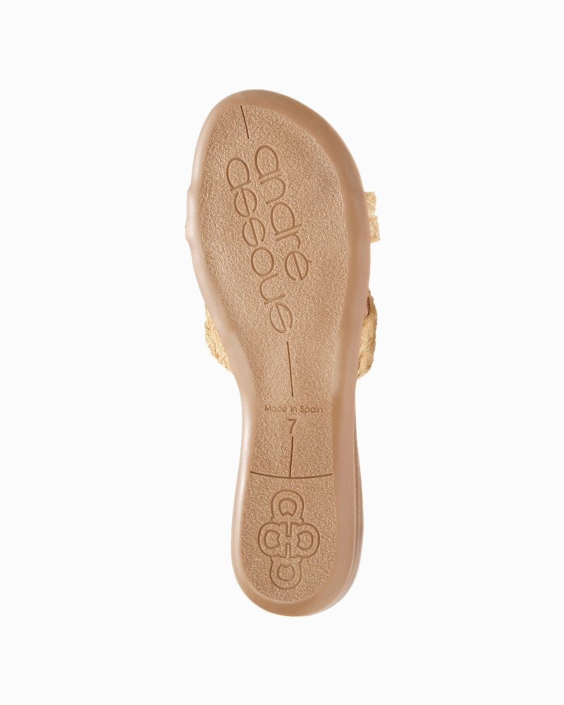André Assous Nira Featherweights Sandals - Natural Raffia