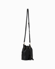 André Assous Bella Convertible Leather Bucket Bag - Black