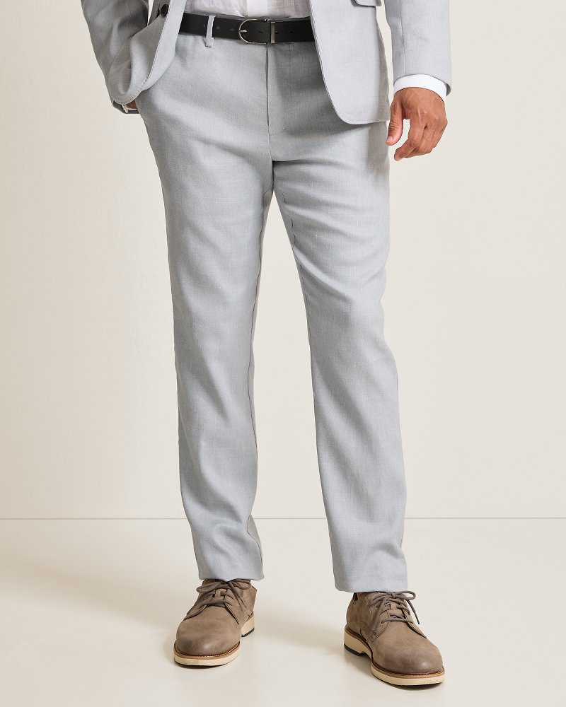 Big &amp; Tall Latigo Beach Linen-Blend Flat-Front Pants - Bala Shark