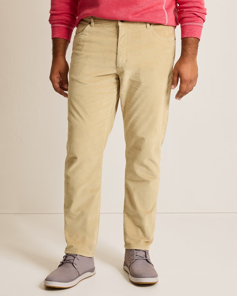 Big &amp; Tall Sea Coast Corduroy 5-Pocket Pants - Stone Khaki