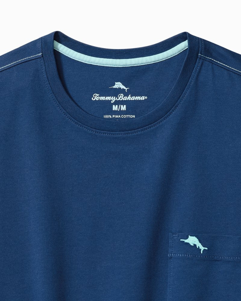 Big &amp; Tall Bali Skyline T-Shirt - Bering Blue