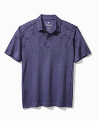 Big &amp; Tall Palm Coast Tropic Fade IslandZone® Polo - Dark Sapphire