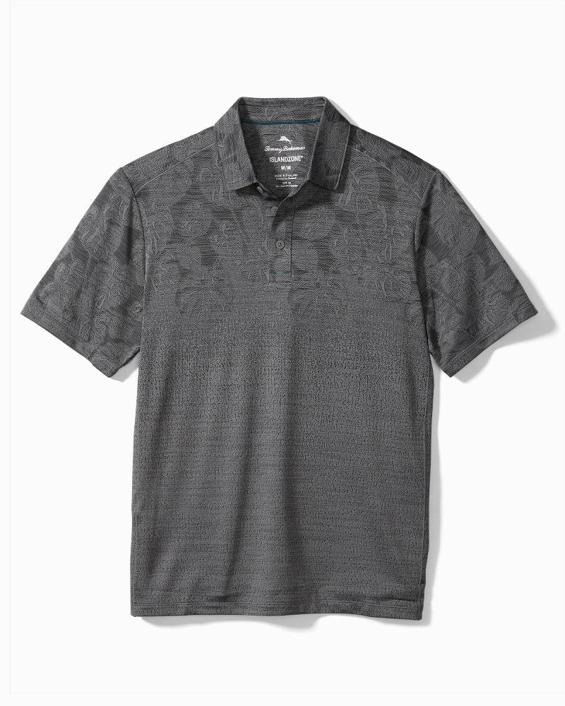 Big &amp; Tall Palm Coast Tropic Fade IslandZone® Polo - Onyx