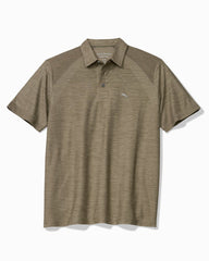 Big &amp; Tall Palm Coast Pro IslandZone Polo - Brindle Taupe