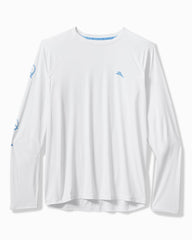 Big &amp; Tall Chill Time Surf IslandZone Rash Guard - White