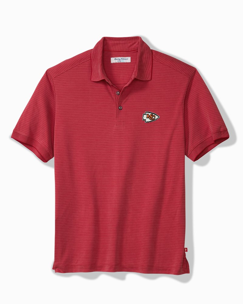 Big &amp; Tall NFL Bay Stripe IslandZone Polo - kansas_city_chiefs