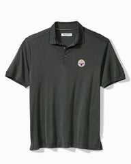 Big &amp; Tall NFL Bay Stripe IslandZone Polo - pittsburgh_steelers