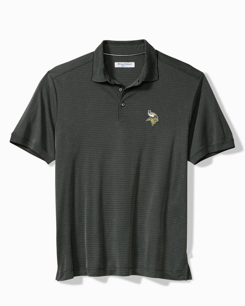 Big &amp; Tall NFL Bay Stripe IslandZone Polo - minnesota_vikings
