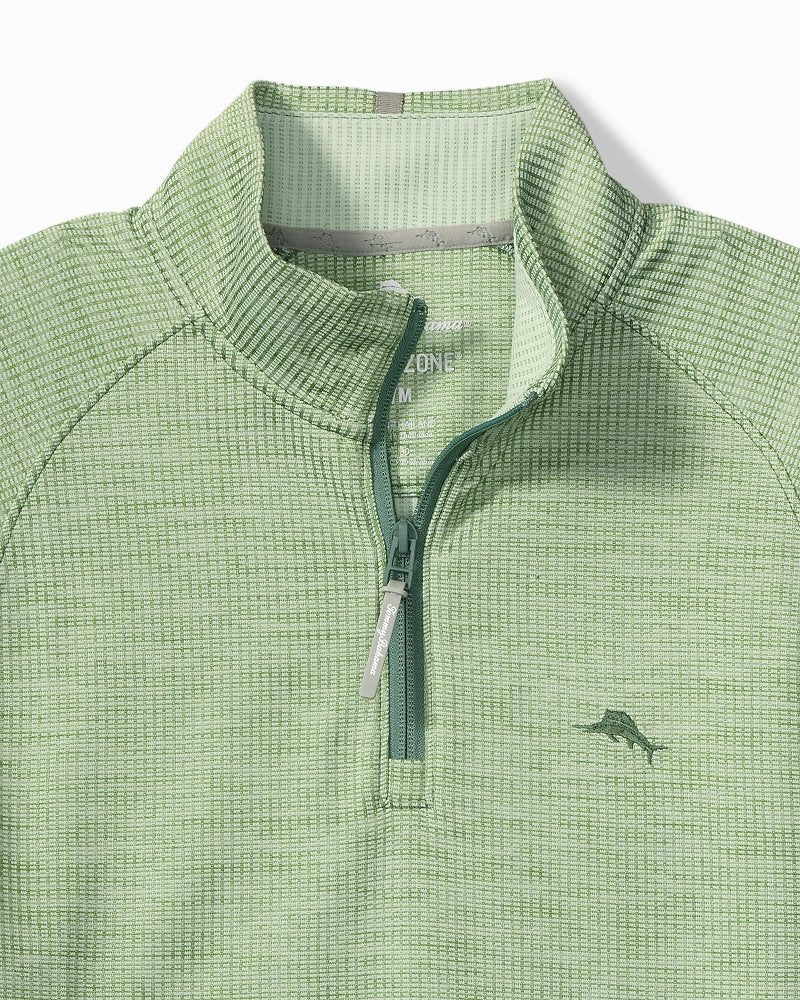Big &amp; Tall Palm Pro Half-Zip IslandZone Sweatshirt - Tropical Fern