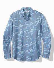 Big &amp; Tall San Lucio Gardenia Stretch Knit Shirt - Jodhpur Blue