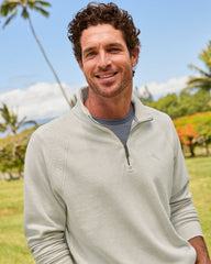 Big &amp; Tall North Port Half-Zip Sweatshirt - Coconut Heather