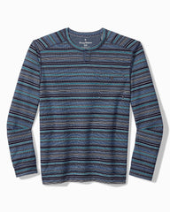 Big &amp; Tall San Felipe Stripe Baja Abaco Sweater - Coastline