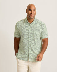 Big &amp; Tall Costa Wave Diamond Club IslandZone Camp Shirt - Rockwell