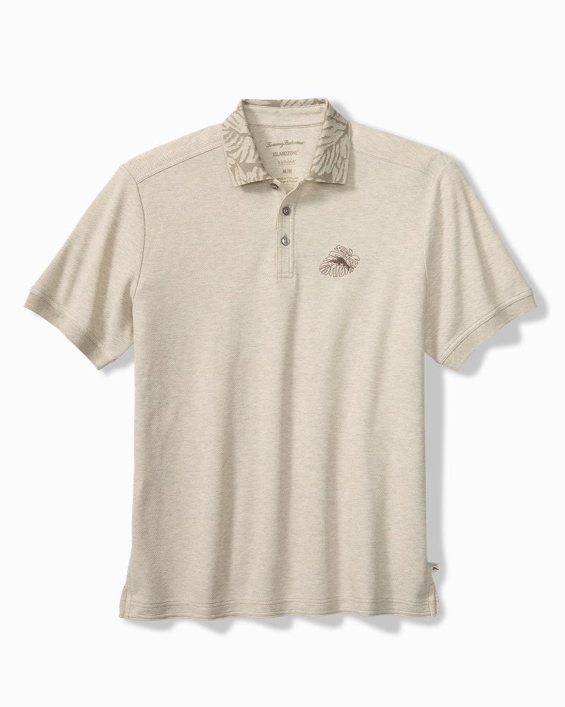 Big &amp; Tall Emfielder Palms IslandZone Polo - Abbey Stone Heather