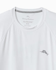 Big &amp; Tall Chill Time Bay IslandZone Long-Sleeve Rash Guard - Bright White