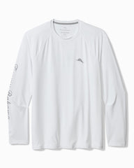 Big &amp; Tall Chill Time Bay IslandZone Long-Sleeve Rash Guard - Bright White