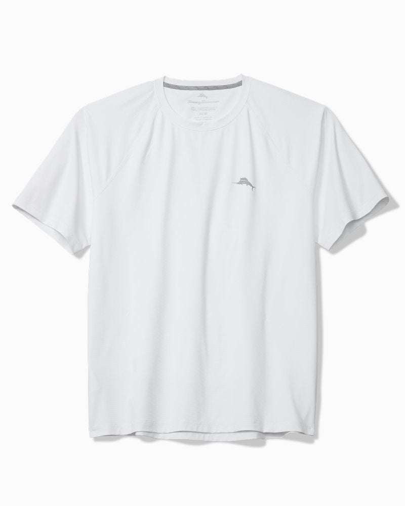 Big &amp; Tall Chill Time Bay IslandZone Short-Sleeve Rash Guard - Bright White