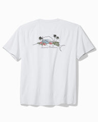 Big &amp; Tall Chill Time Bay IslandZone Short-Sleeve Rash Guard - Bright White