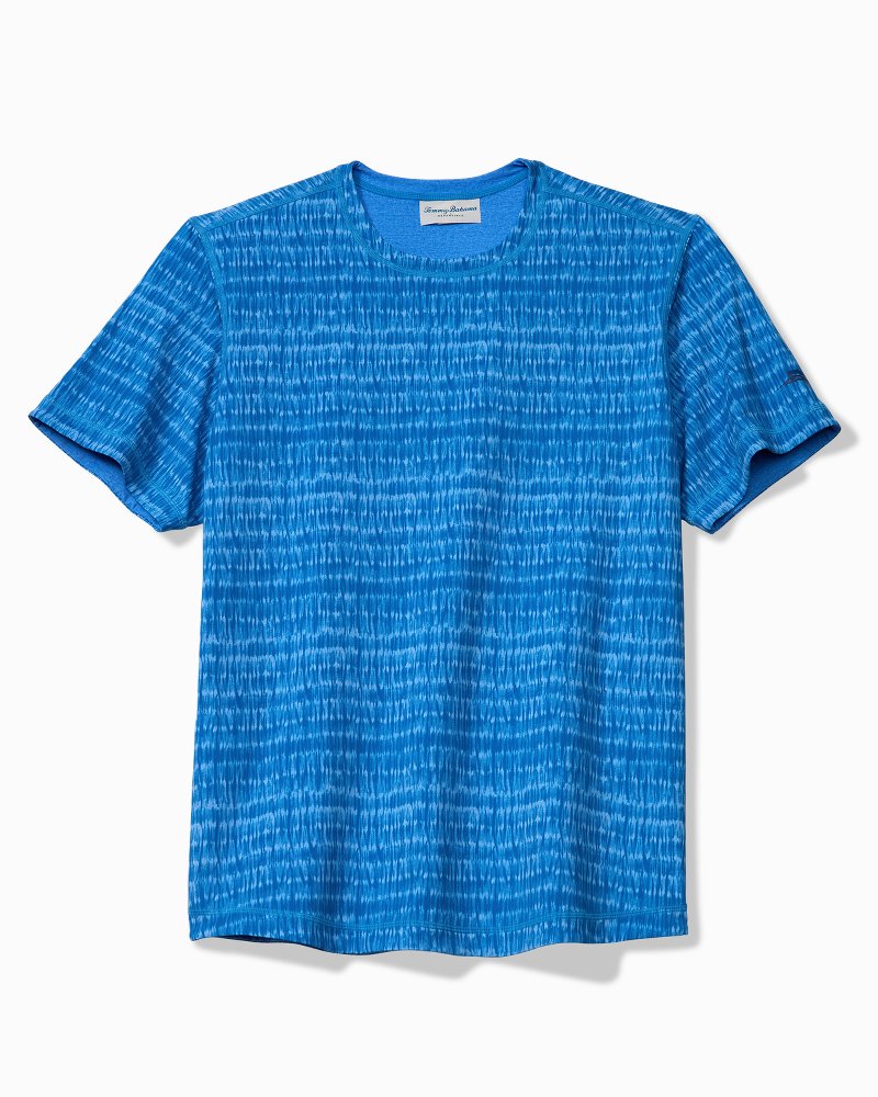 Big &amp; Tall Wave Break Reversible Crew IslandZone T-Shirt - Bering Blue