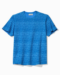 Big &amp; Tall Wave Break Reversible Crew IslandZone T-Shirt - Bering Blue