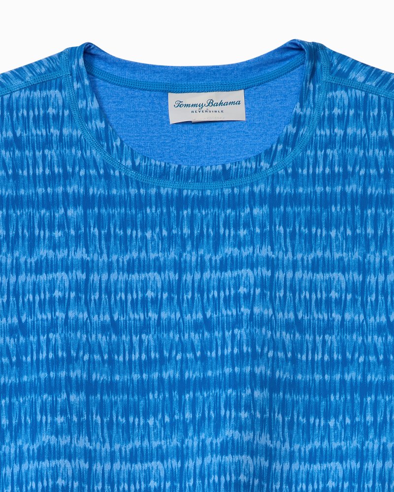 Big &amp; Tall Wave Break Reversible Crew IslandZone T-Shirt - Bering Blue
