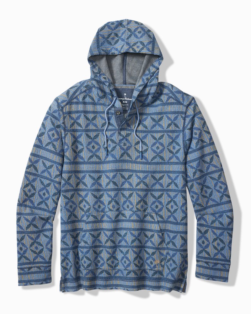 Big &amp; Tall Diamante Dunes Baja Hoodie - Infinity Sky