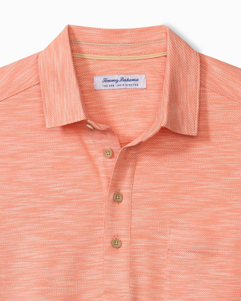 Big &amp; Tall San Lucio Tides Stretch Knit Polo - Light Serape