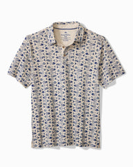Big &amp; Tall Sardinia Soiree Stretch-Linen Polo - Natural