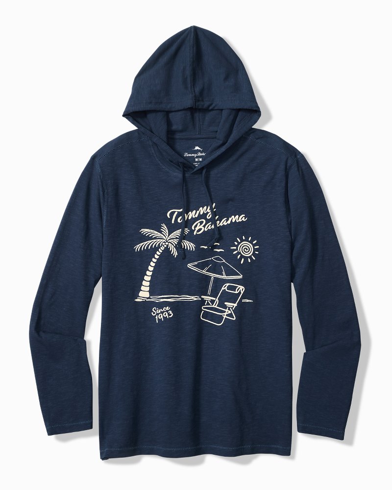 Big &amp; Tall Shady Haven Lux Hoodie - Island Navy