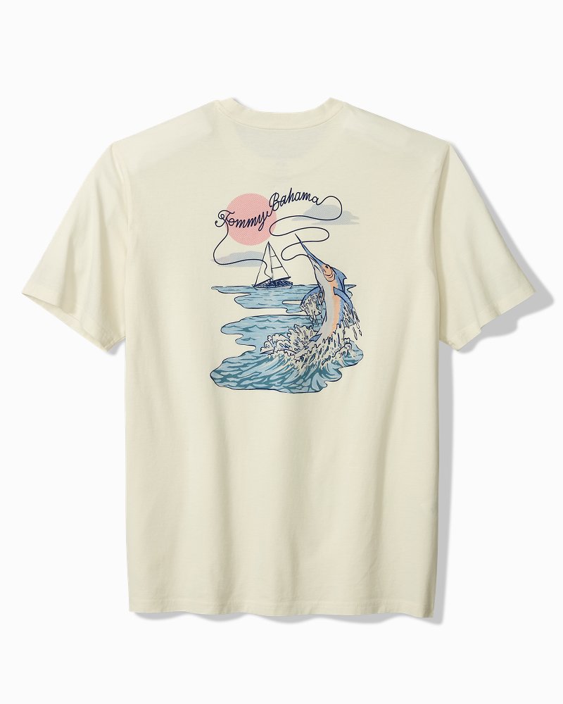 Big &amp; Tall Reel Catch Graphic T-Shirt - Vanilla Ice