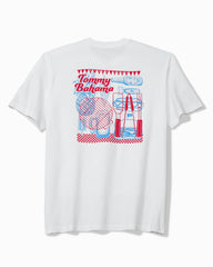 Big &amp; Tall Grill &amp; Chill Graphic T-Shirt - White