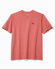 Big &amp; Tall Marlin Waves Graphic T-Shirt - Red Sunset