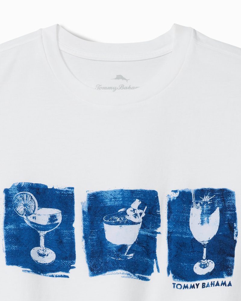Big &amp; Tall Three's a Party Graphic T-Shirt - White