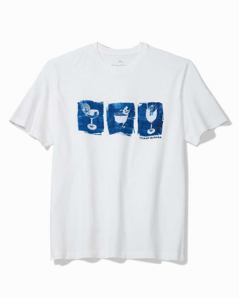 Big &amp; Tall Three's a Party Graphic T-Shirt - White