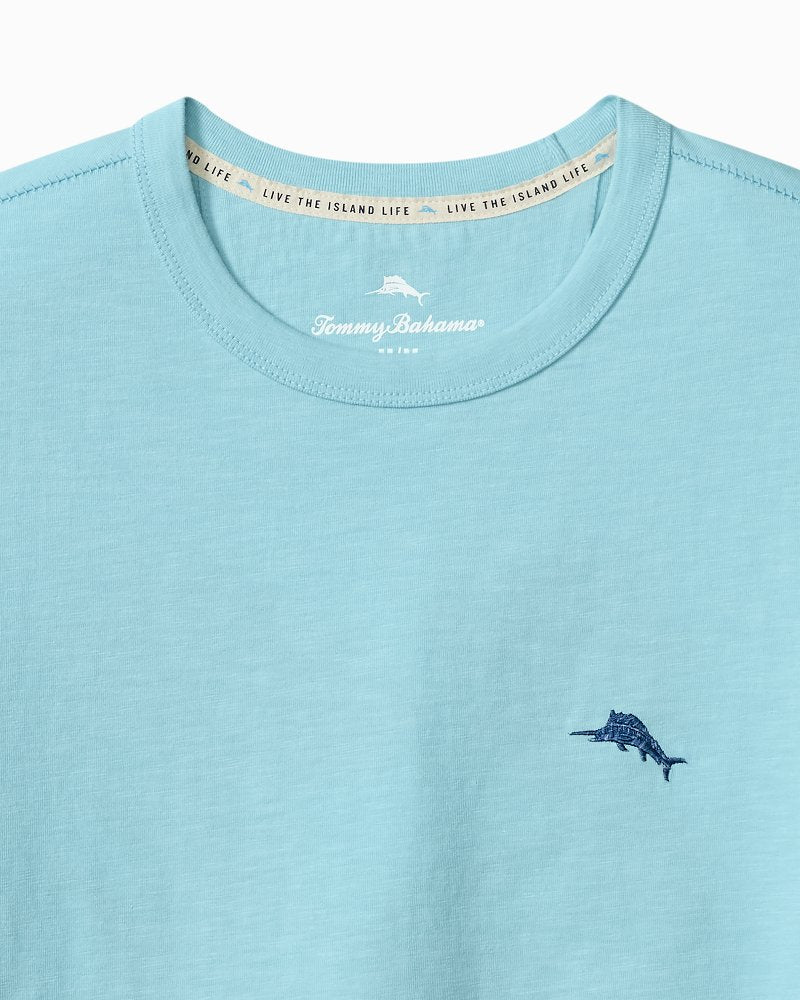 Big &amp; Tall Azul Cove Long-Sleeve Lux T-Shirt - Robins Egg Blue