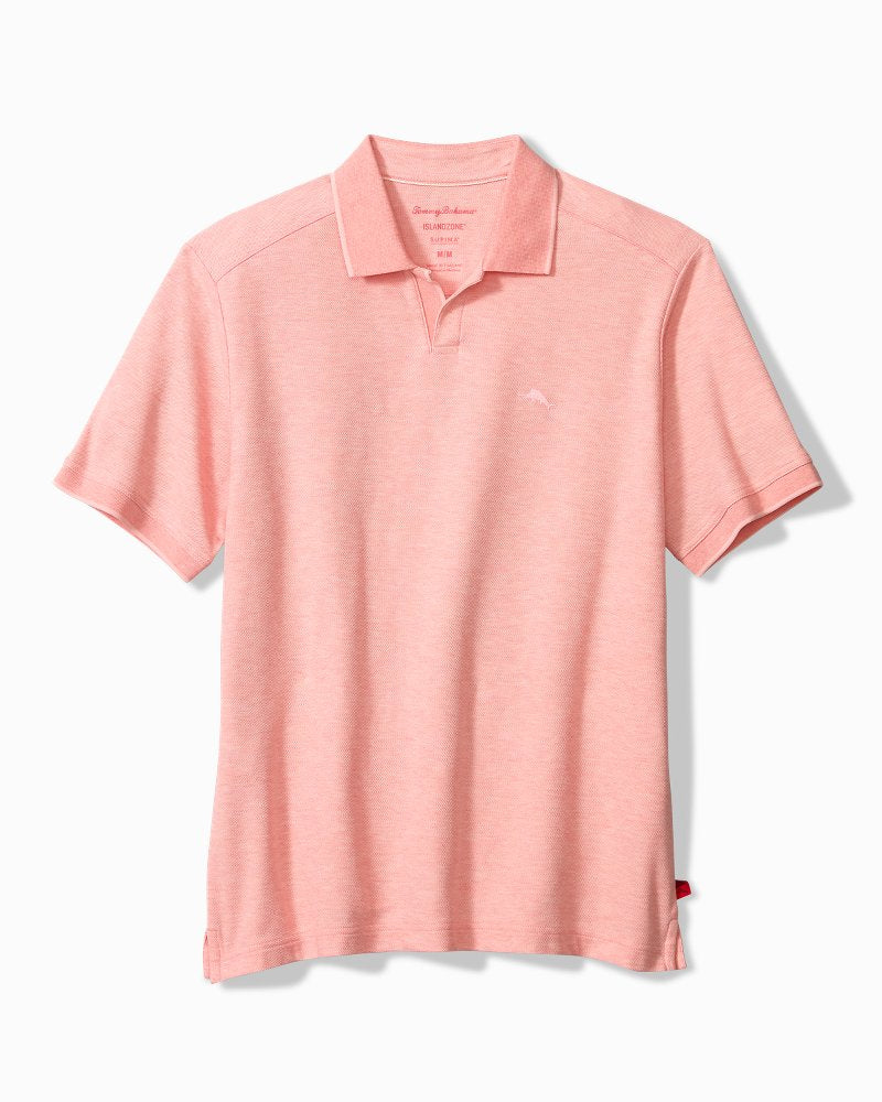 Big &amp; Tall Emfielder Johnny Collar IslandZone Polo - Passion Peach Heather