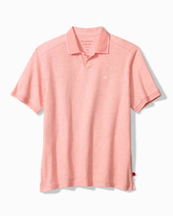 Big &amp; Tall Emfielder Johnny Collar IslandZone Polo - Passion Peach Heather