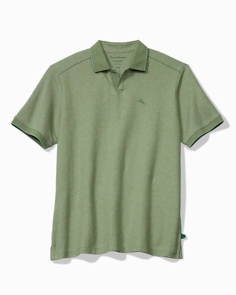 Big &amp; Tall Emfielder Johnny Collar IslandZone Polo - Baby Fern Heather
