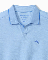 Big &amp; Tall Emfielder Johnny Collar IslandZone Polo - Blue Lapis Heather