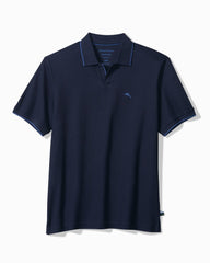 Big &amp; Tall Emfielder Johnny Collar IslandZone Polo - Blue Note