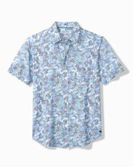 Big &amp; Tall San Lucio Valega Stretch Knit Shirt - Coastline