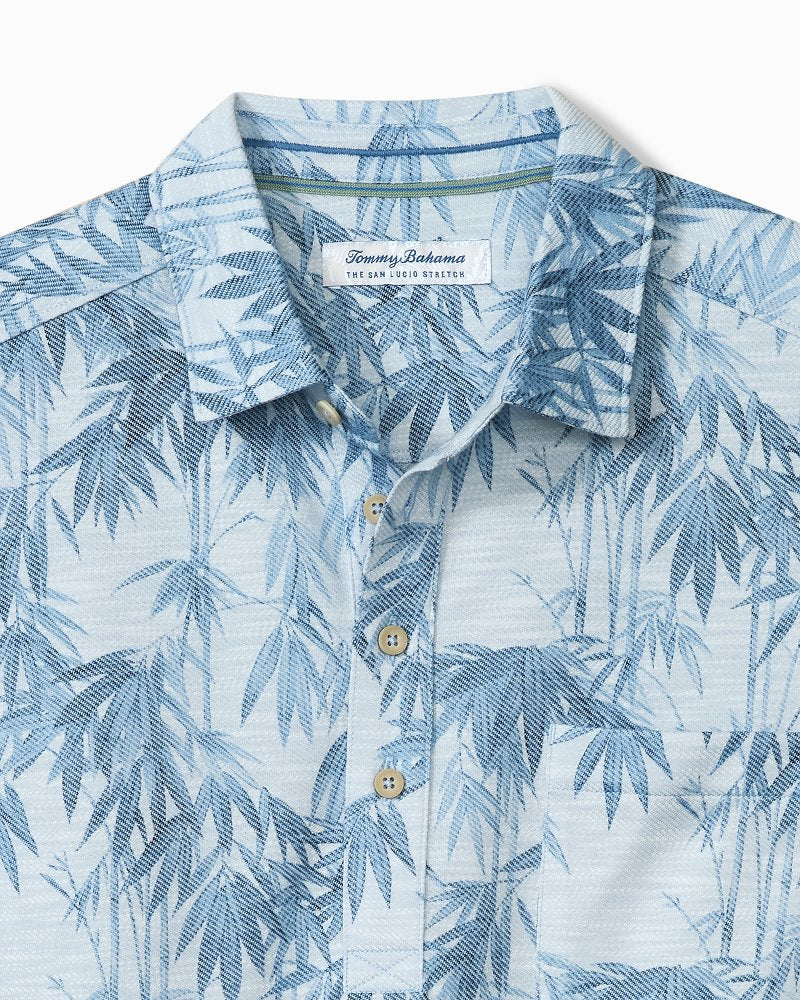Big &amp; Tall San Lucio Tides Bamboo Stretch Knit Polo - Opal Surf
